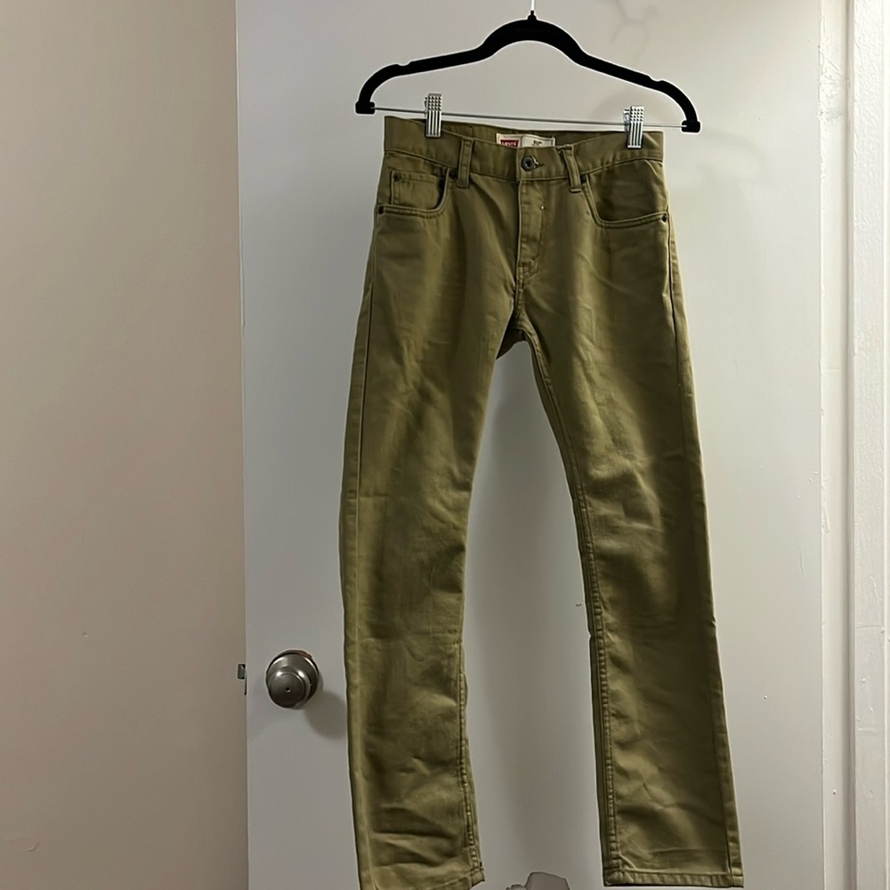 Levi’s 511 Slim Boys Olive Jeans size 12